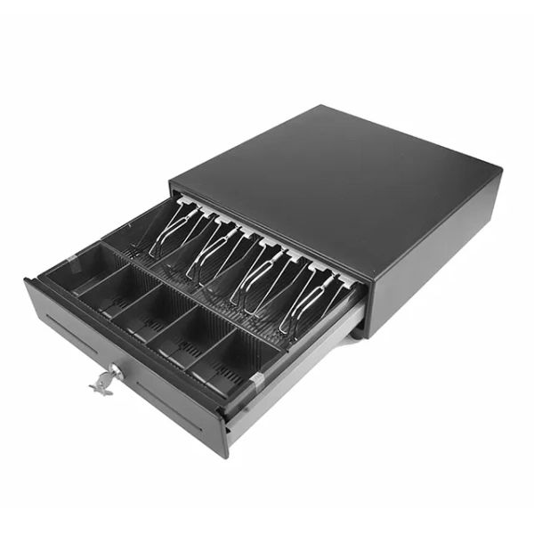  Денежный ящик Microinvest LB-330T ручной + PUSH., 335х368х80, черный, малый  фото в интернет-магазине Бизнес РОСТ  - торговое оборудование.